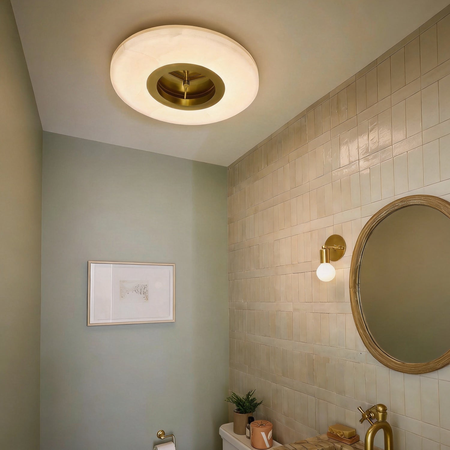 Alto Alabaster Flush Mount