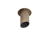 Angled Brass Cylinder Ceiling Spotlight
