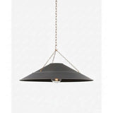 Arcane Pendant - Wide Tapered Shade Aged Brass Chain Pendant
