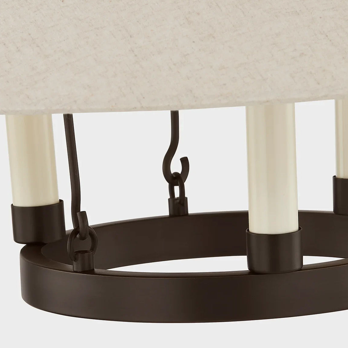 Archive Pendant — Vintage Enamel Hanging Light with Warm Broad Downlight