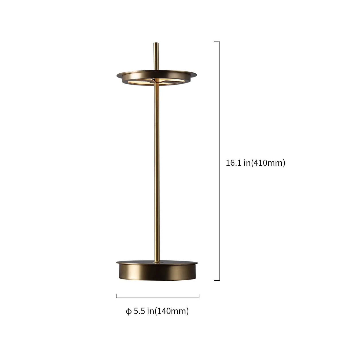 brass shade table lamp