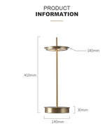 mid century brass table lamp