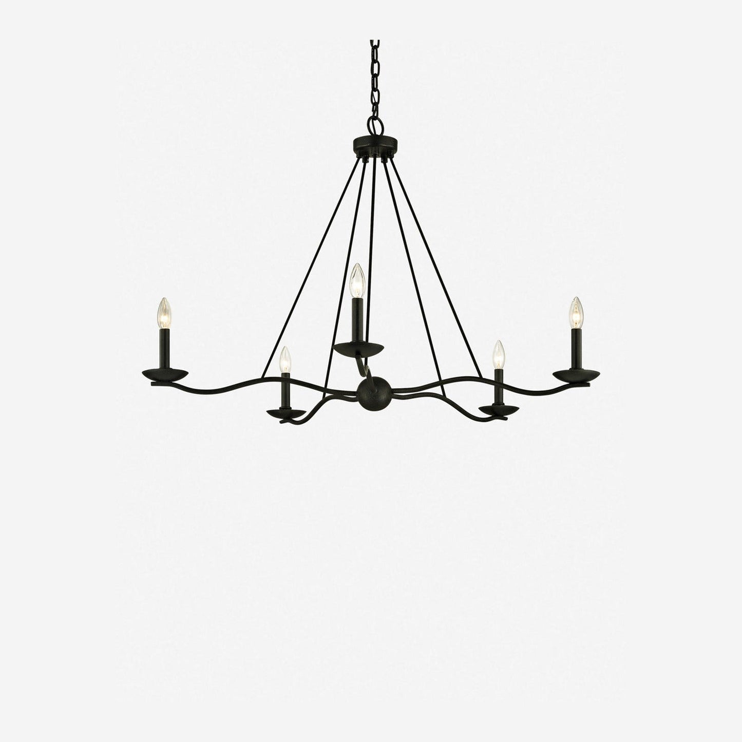 Atherton Forged Iron Chandelier 6-Light