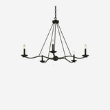 Atherton Forged Iron Chandelier 6-Light