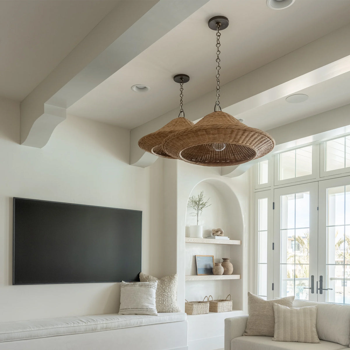Baychester Pendant — Urban Industrial Hanging Light with Warm City Glow