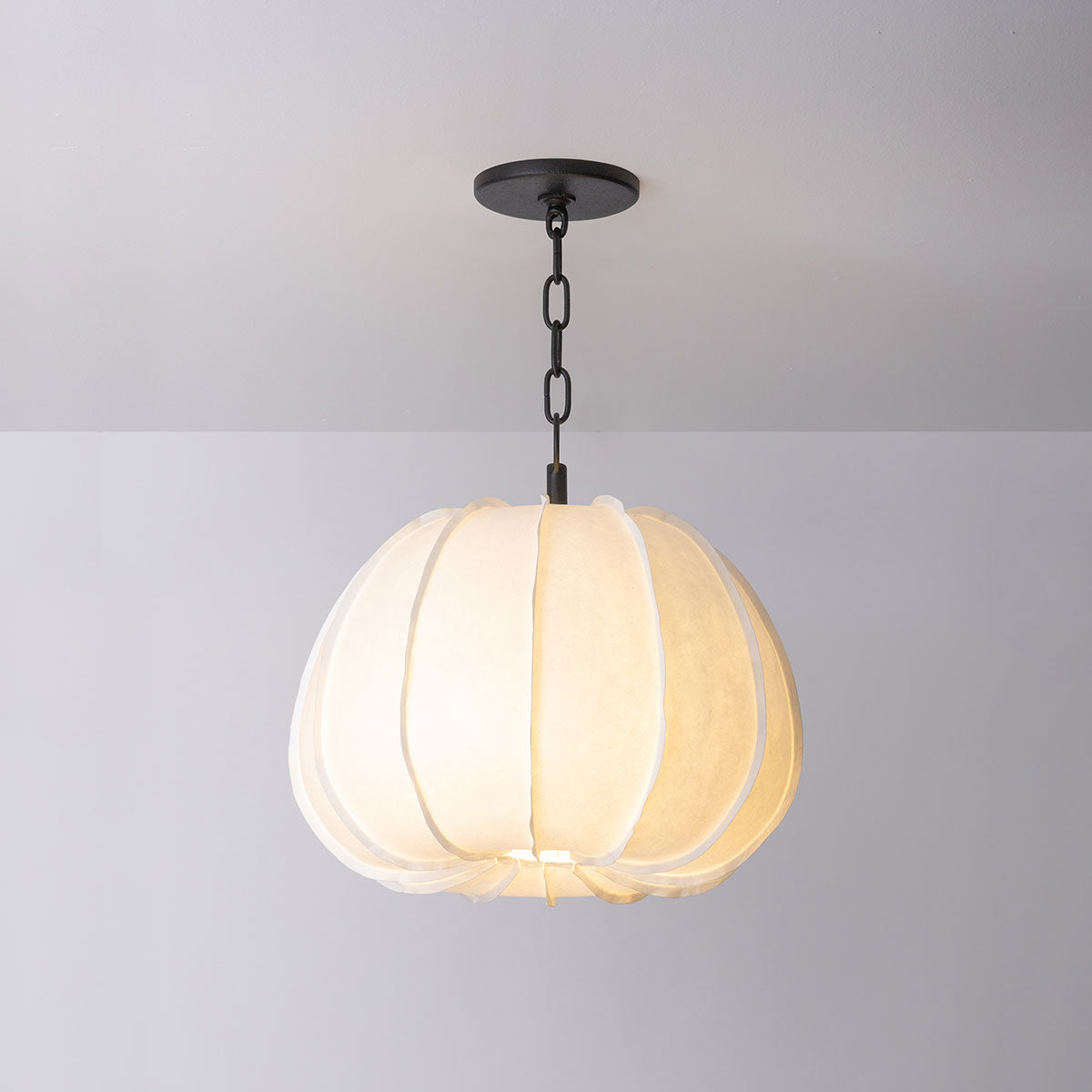 Bayu Pendant — Southeast Asian Artisan Hanging Light with Warm Airy Glow