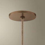 Woven Disc Pendant Light detail view