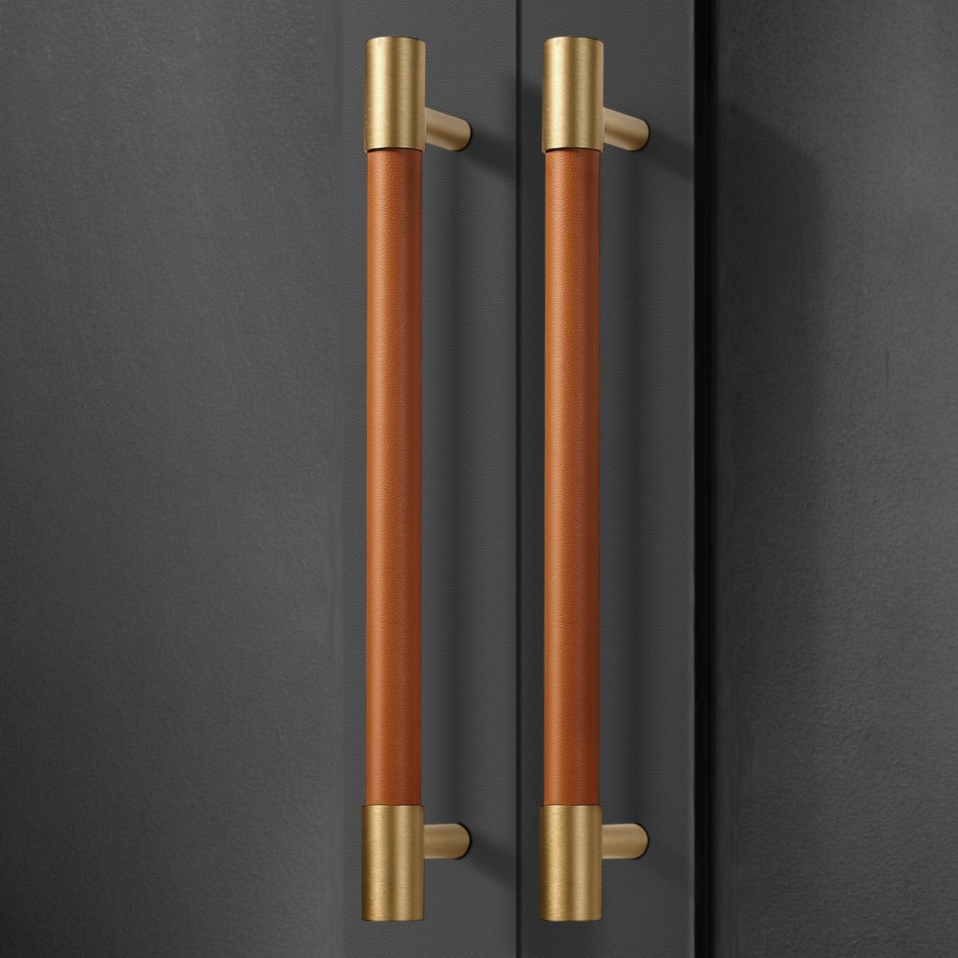 Colorful Brass Leather Cabinet Dresser Drawer Pulls
