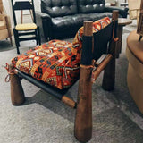 orange accent chair