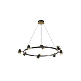 modern round chandelier led