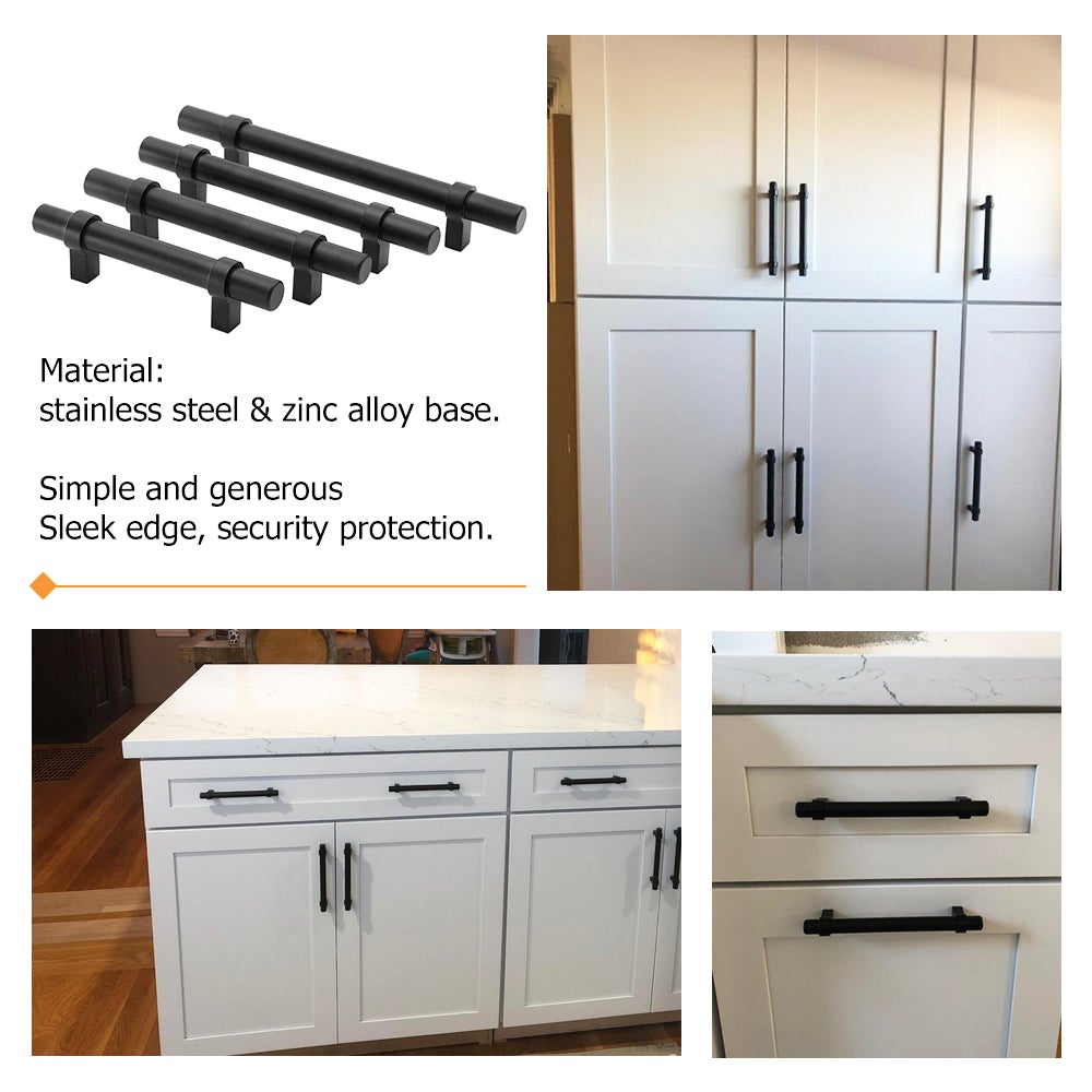 Matte Black Cabinet Handles  for Kitchen and Bathroom