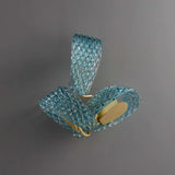 colored glass wall sconce