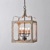 rustic lantern chandelier