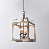 rustic lantern chandelier lamp