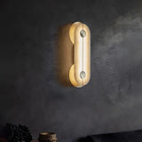 Brace Alabaster Wall Lamp | Textured Alabaster Fixture for Cozy Corners - View 3