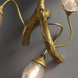 decorative wall sconce with crystals