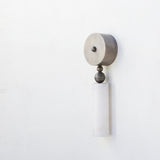 Brass and Alabaster Wall Sconce with Cylinder Shade