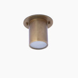 Modern Brass Cylindrical Ceiling Spotlight for Recessed Lighting