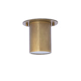 Modern Brass Cylindrical Ceiling Spotlight for Recessed Lighting