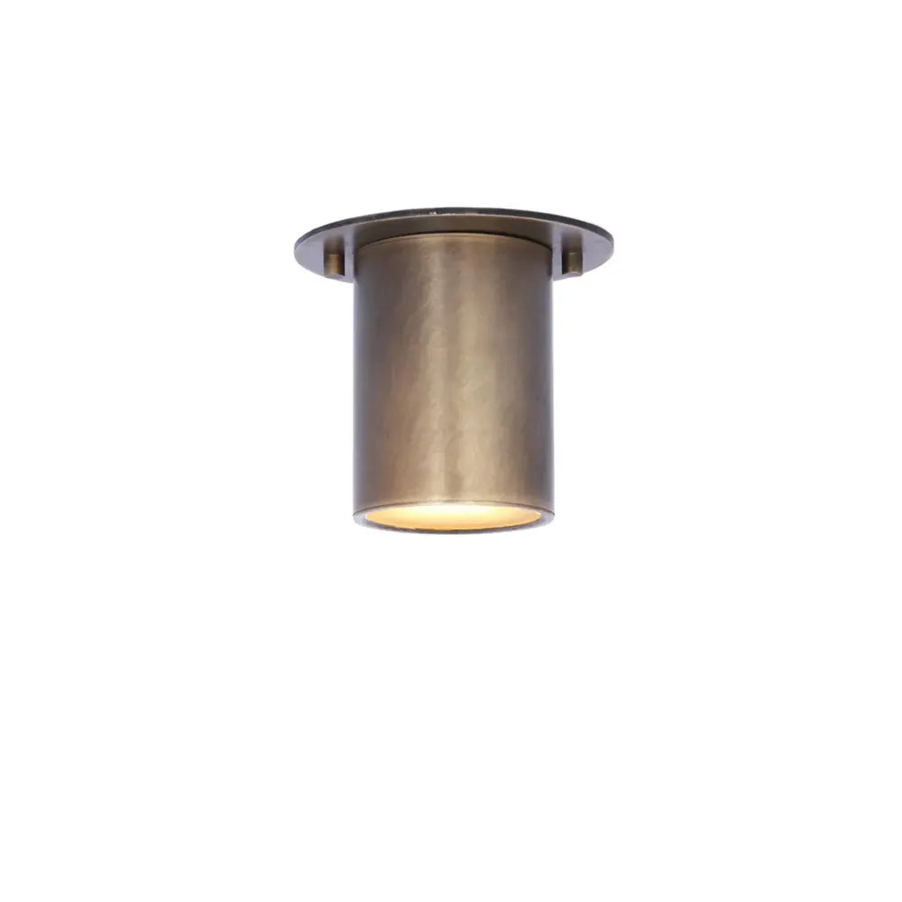 Modern Brass Cylindrical Ceiling Spotlight for Recessed Lighting