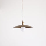 Brass Coolie Shade Kitchen Island Pendant