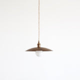 Brass Coolie Shade Kitchen Island Pendant