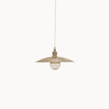 Brass Coolie Shade Kitchen Island Pendant