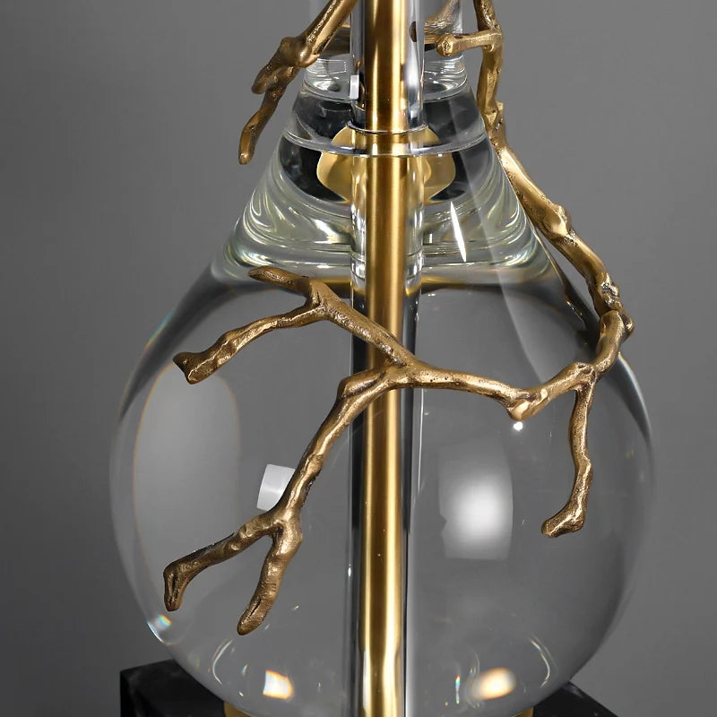 crystal shade floor lamp