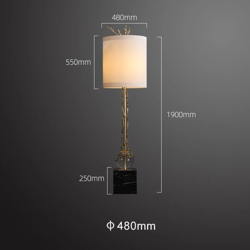 floor lamp with marble base