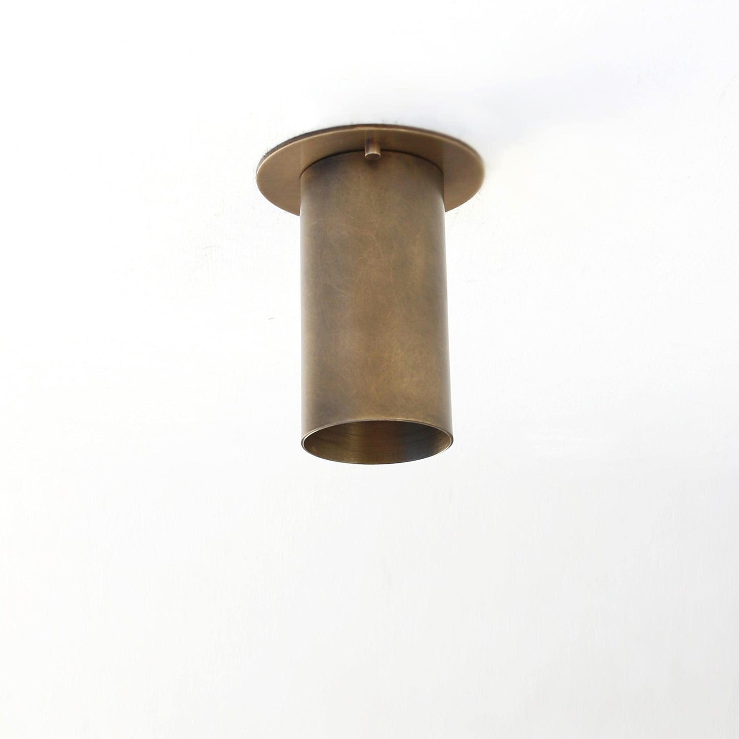 Brass Cylinder Ceiling Spotlight