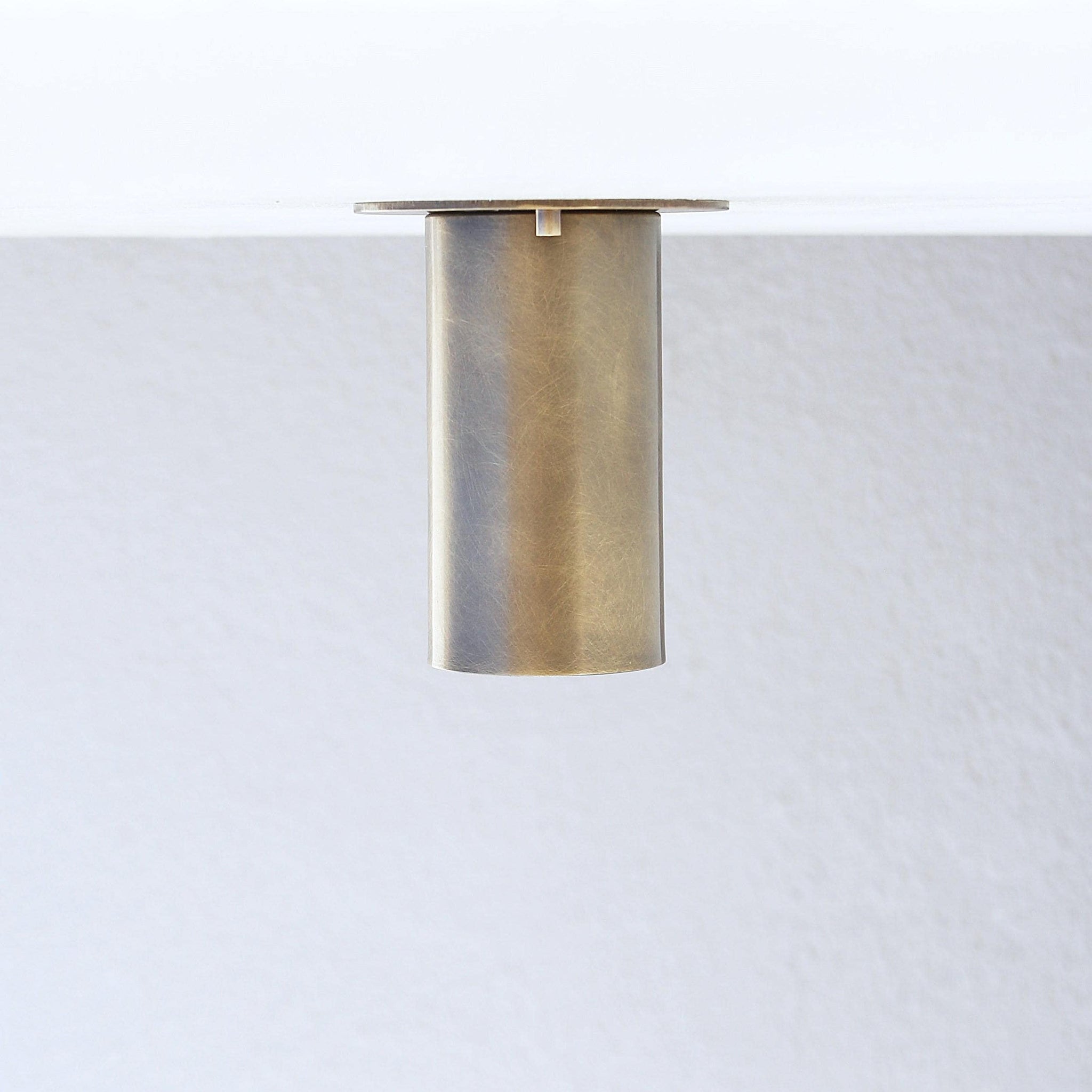 Brass Cylinder Ceiling Spotlight