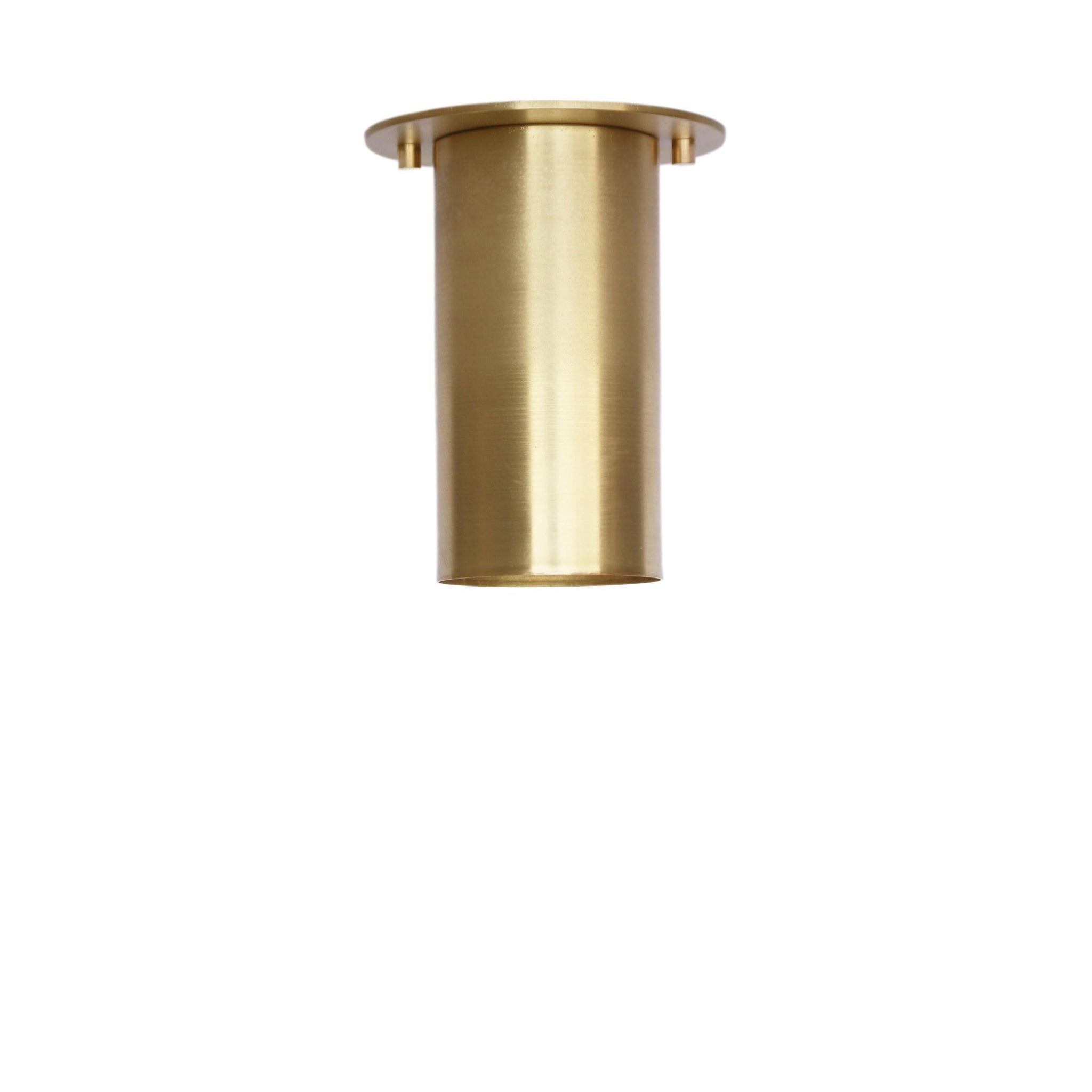 Brass Cylinder Ceiling Spotlight