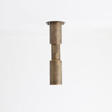 Brass Cylinder Ceiling Spotlight with Stem