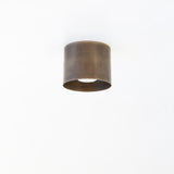 Brass Cylinder Flush Mount Ceiling Light