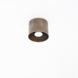 Brass Cylinder Flush Mount Ceiling Light