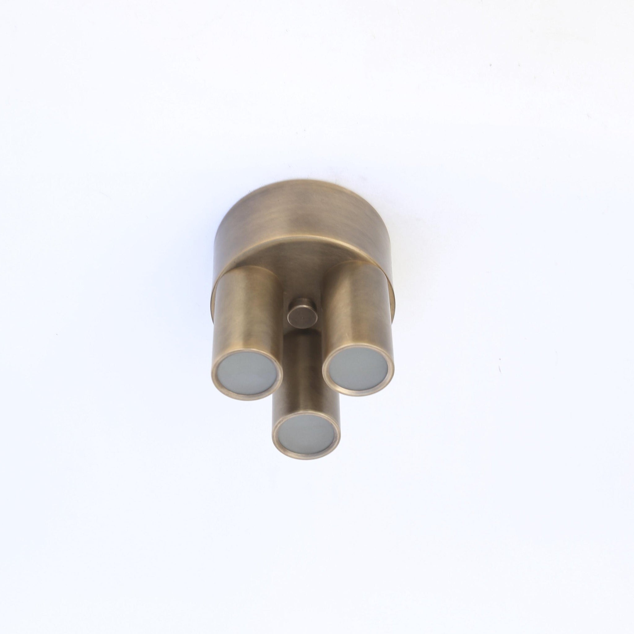Brass Cylinder Flush Mount Ceiling Light
