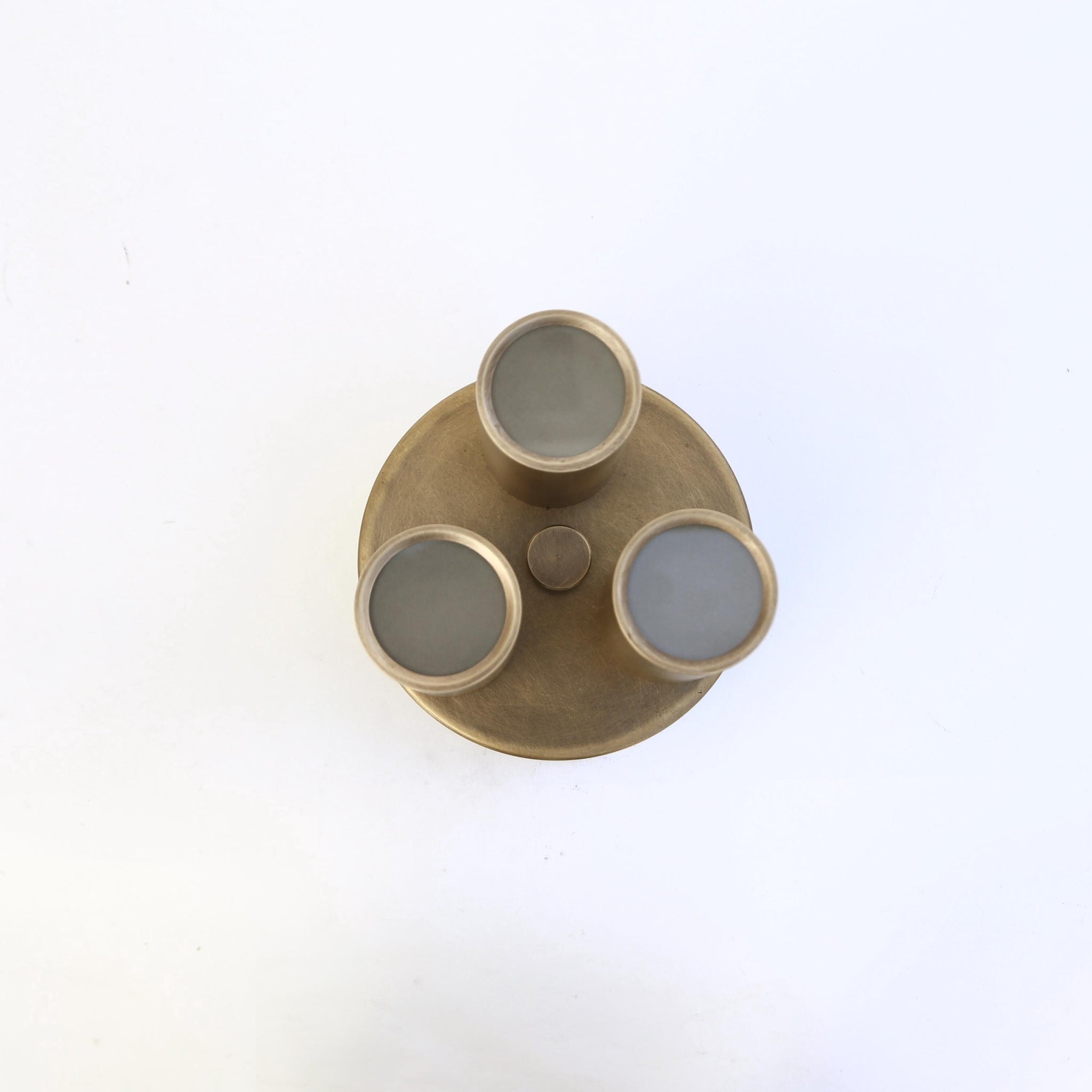 Brass Cylinder Flush Mount Ceiling Light