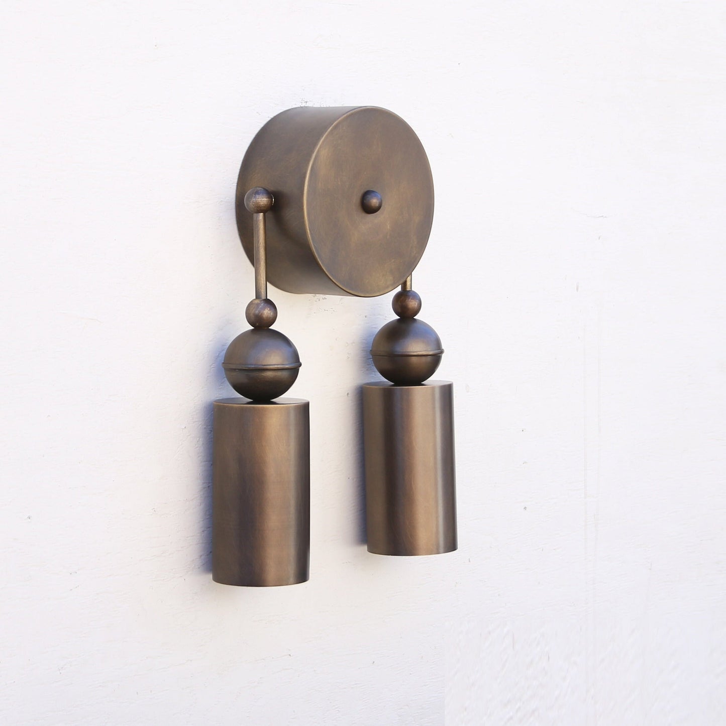 Brass Cylinder Wall Sconce