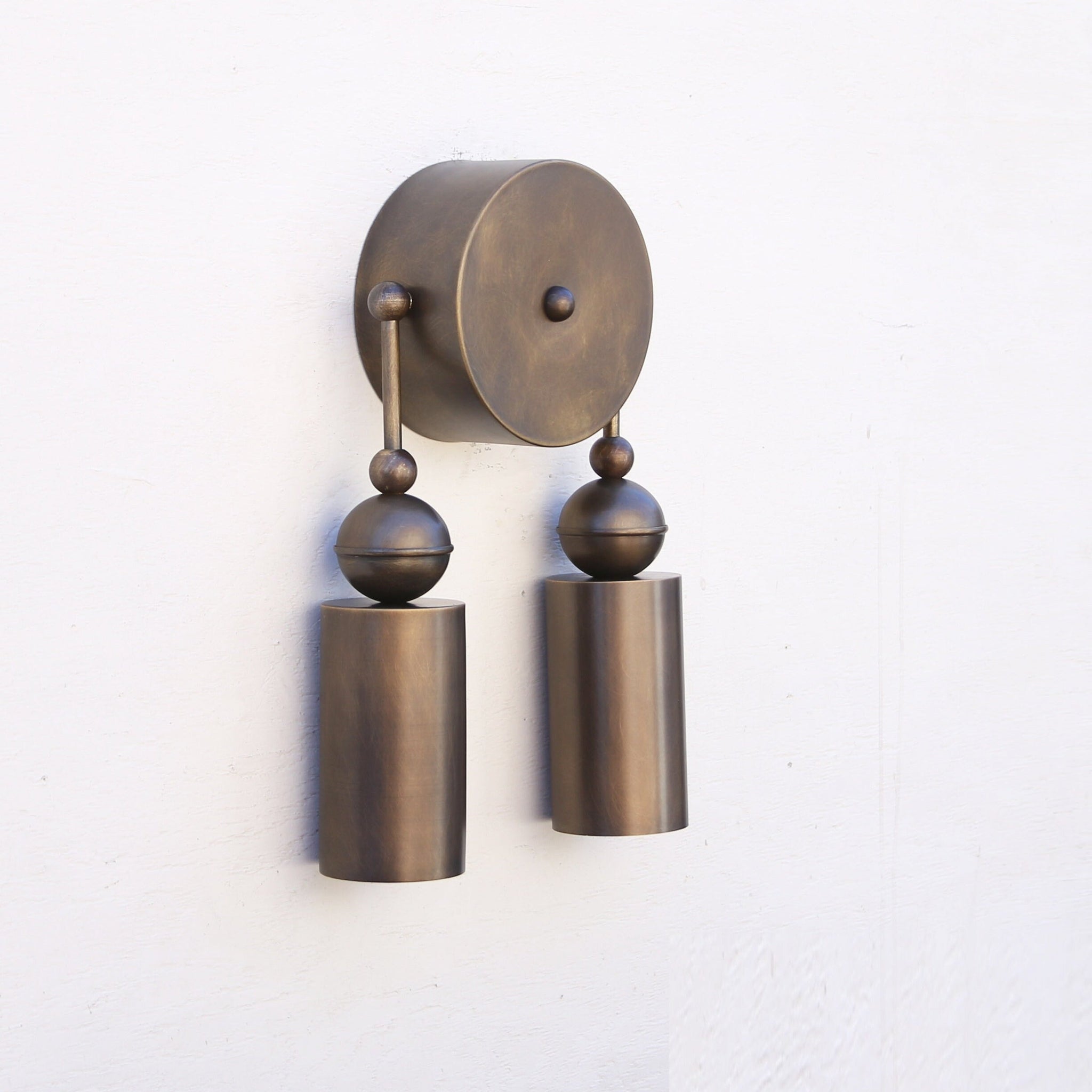 Brass Cylinder Wall Sconce