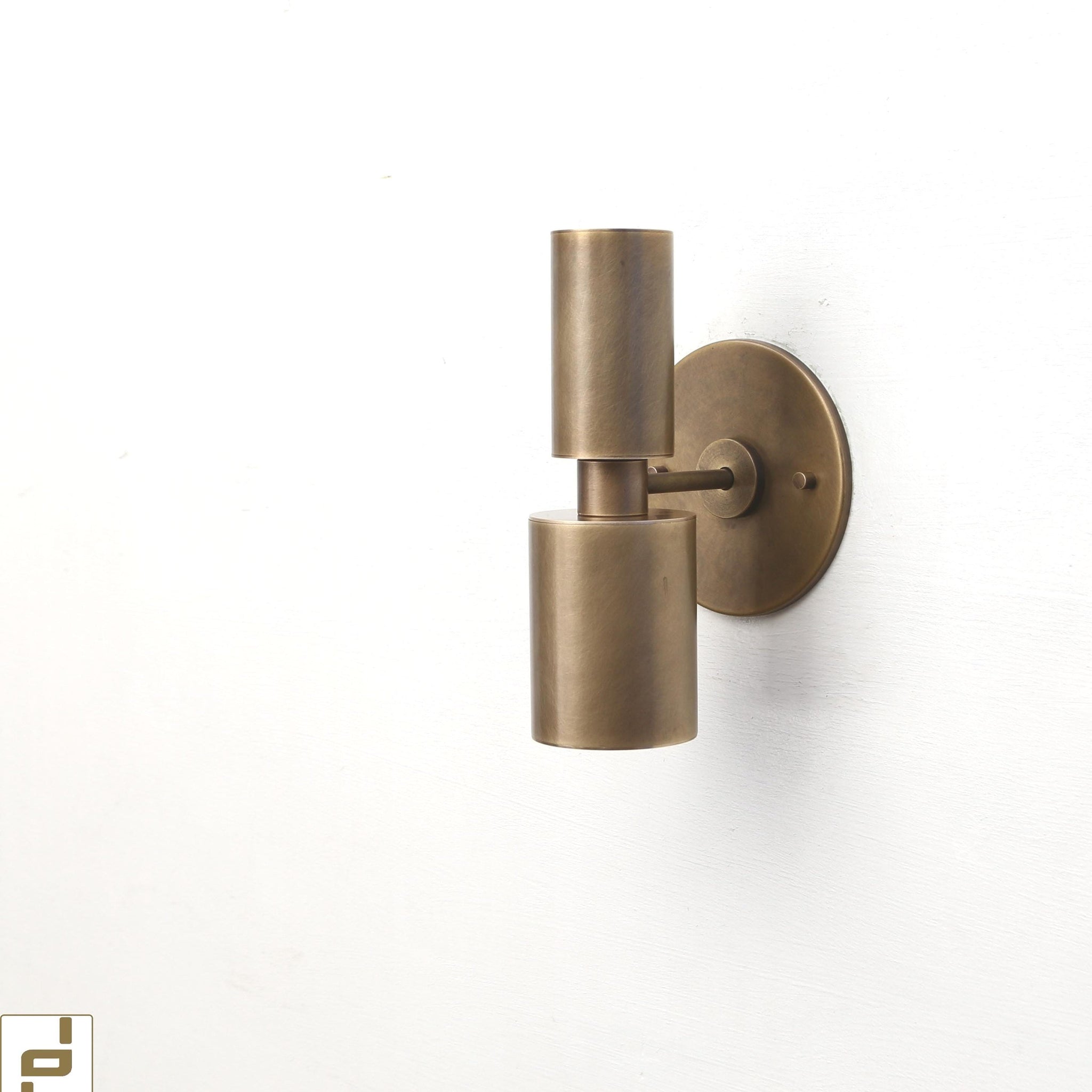 Brass Cylinder Wall Sconce