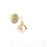 Brass Dome Shade Wall Sconce