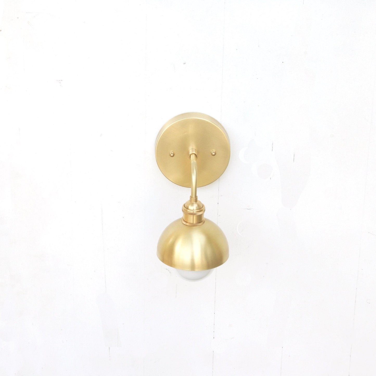 Brass Dome Shade Wall Sconce