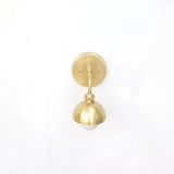 Brass Dome Shade Wall Sconce