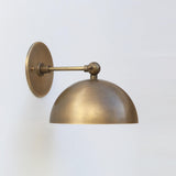 Brass Dome Shade Wall Sconce