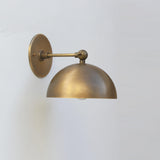 Brass Dome Shade Wall Sconce