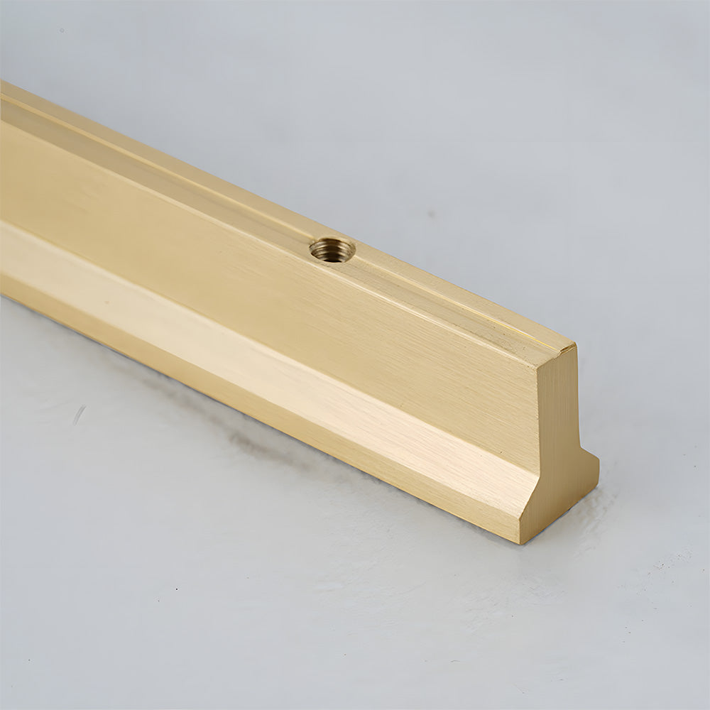 Modern Brass Gold Kitchen Cabinet Edge Handles