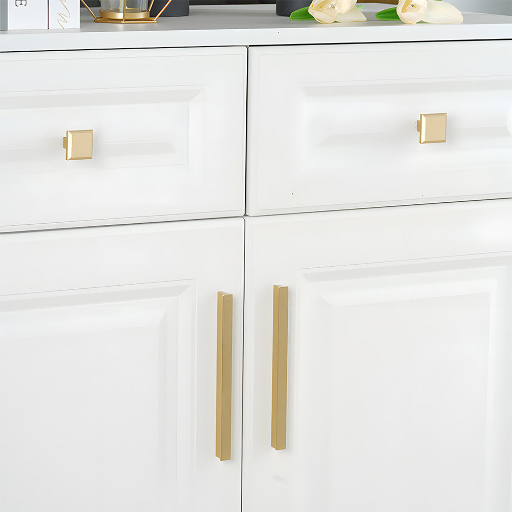 Modern Brass Gold Kitchen Cabinet Edge Handles
