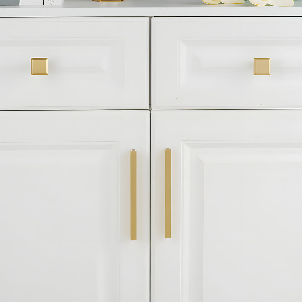 Modern Brass Gold Kitchen Cabinet Edge Handles