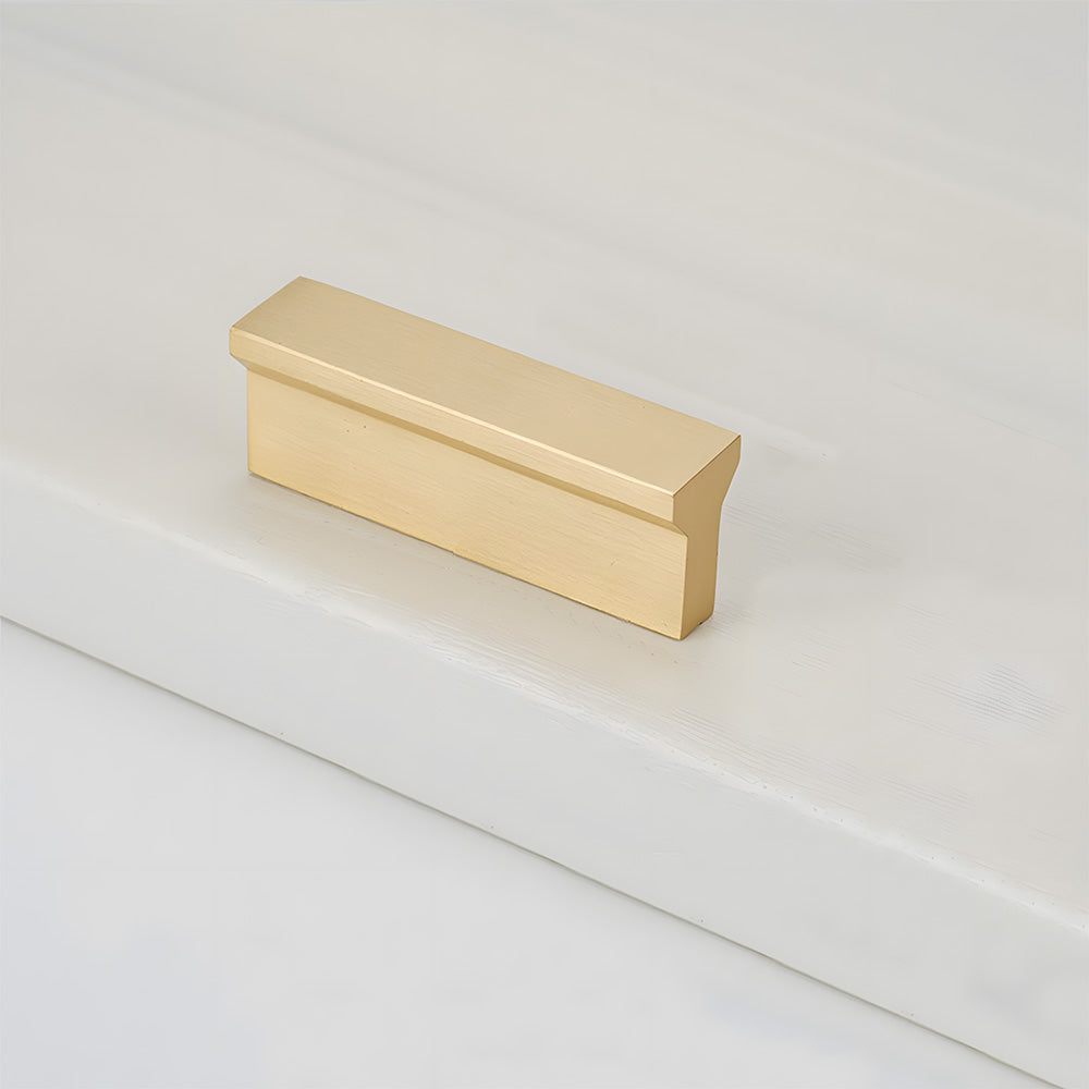 Modern Brass Gold Kitchen Cabinet Edge Handles