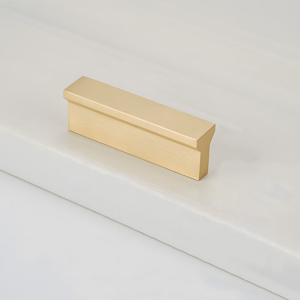 Modern Brass Gold Kitchen Cabinet Edge Handles